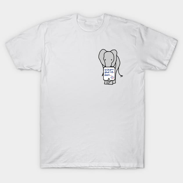 Small Elephant with Joe Biden First Debate Quote T-Shirt by ellenhenryart